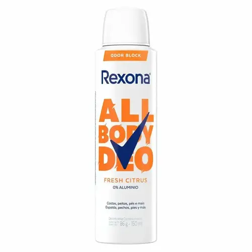 DESODORANTE REXONA ALL BODY DEO FRESH CITRUS AEROSSOL 150ML