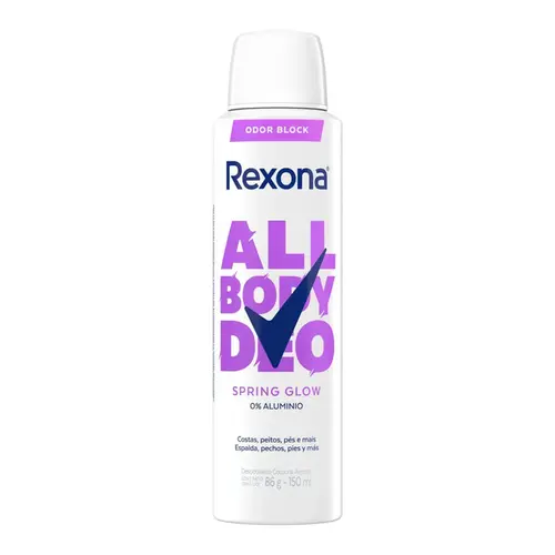DESODORANTE REXONA ALL BODY DEO SPRING GLOW AEROSSOL 150ML