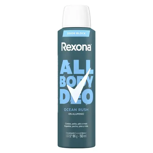 DESODORANTE REXONA ALL BODY DEO OCEAN RUSH AEROSSOL 150ML