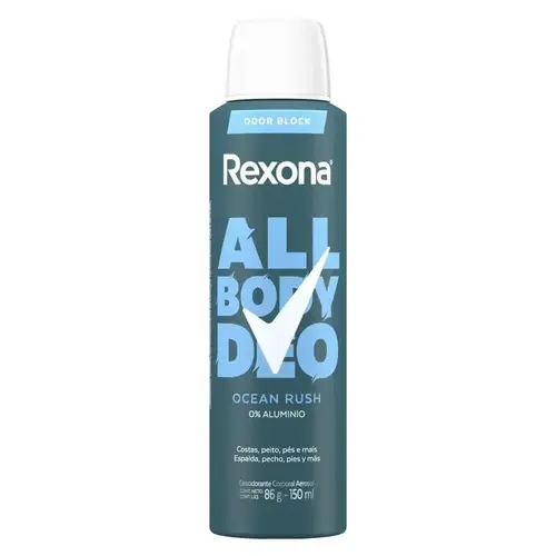 DESODORANTE REXONA ALL BODY DEO OCEAN RUSH AEROSSOL 150ML