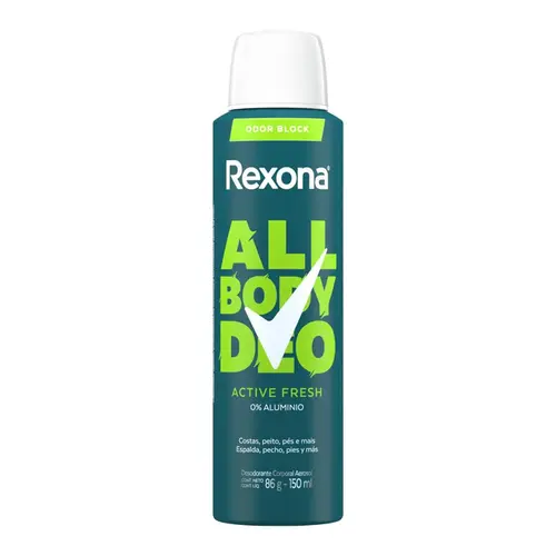 DESODORANTE REXONA ALL BODY DEO ACTIVE FRESH AEROSSOL 150ML
