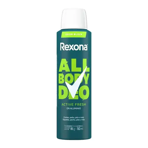 DESODORANTE REXONA ALL BODY DEO ACTIVE FRESH AEROSSOL 150ML