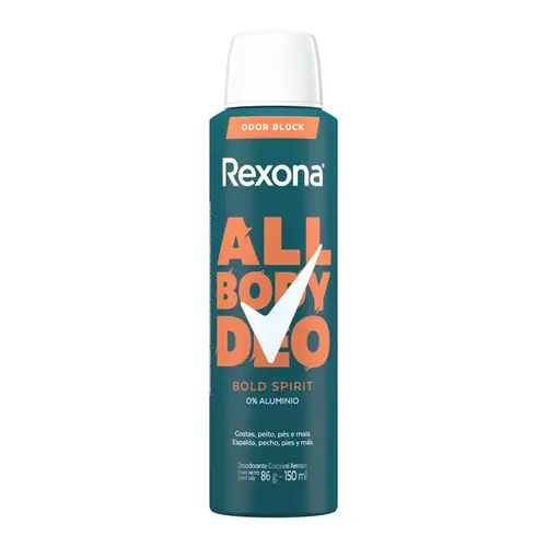 DESODORANTE REXONA ALL BODY DEO BOLD SPIRIT AEROSSOL 150ML