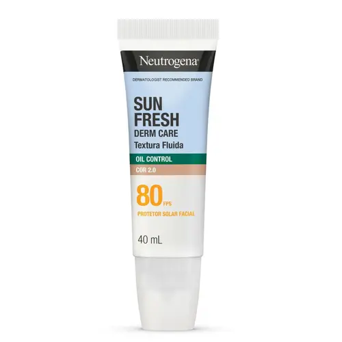 PROTETOR SOLAR NEUTROGENA SUN FRESH OIL CONTROL COR 2.0 FPS80 40ML