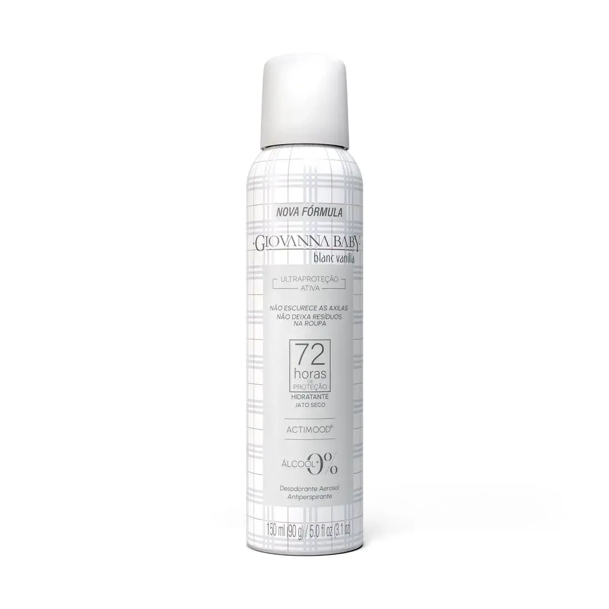 DESODORANTE GIOVANNA BABY BLANC VANILLA 72 HORAS AEROSSOL 150ML