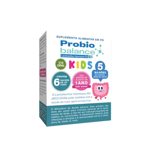PROBIO BALANCE KIDS 6 SACHES 3 GRAMAS LACTOBACILLUS RHAMNOSUS