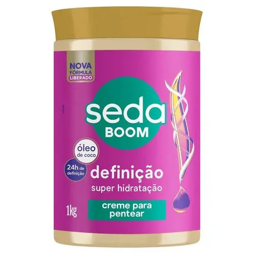 CREME PARA PENTEAR SEDA BOOM DEFINICAO SUPER HIDRATACAO 1KG