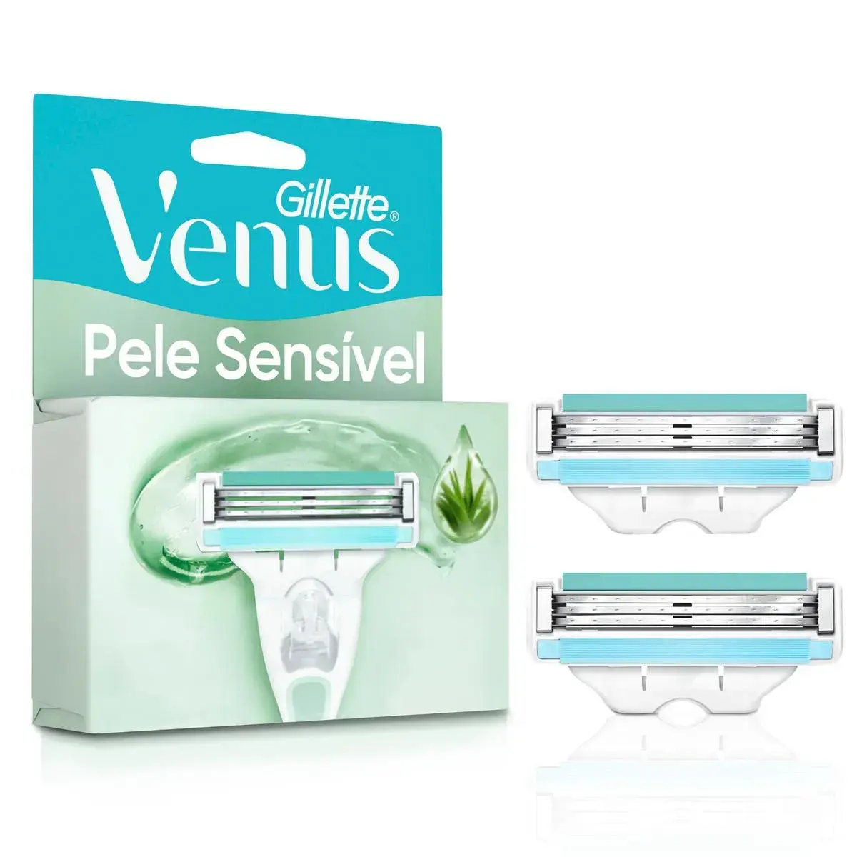 CARGA GILLETTE VENUS 3 PELE SENSIVEL 4 UNIDADES