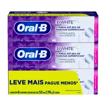 CREME DENTAL ORAL-B 3D WHITE BRILHANT FRESH 70GR