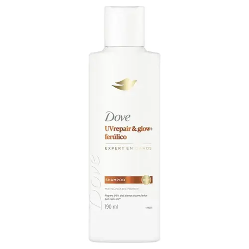 SHAMPOO DOVE UVREPAIR E GLOW+ FERULICO 190ML