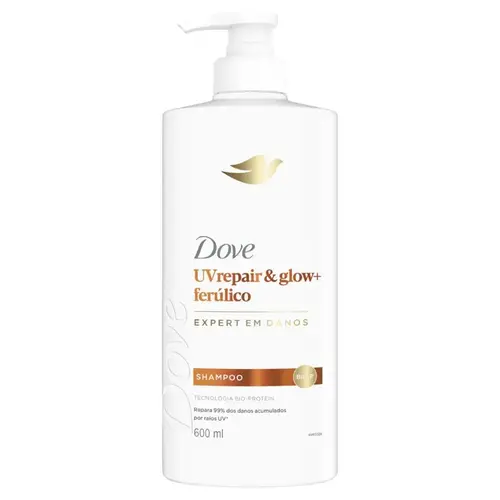 SHAMPOO DOVE UVREPAIR E GLOW+ FERULICO 600ML