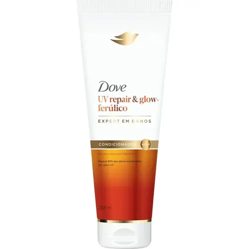 CONDICIONADOR DOVE UVREPAIR E GLOW+ FERULICO 250ML