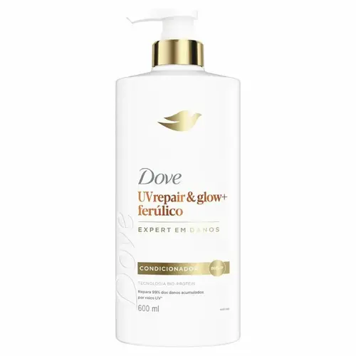CONDICIONADOR DOVE UVREPAIR E GLOW+ FERULICO 600ML