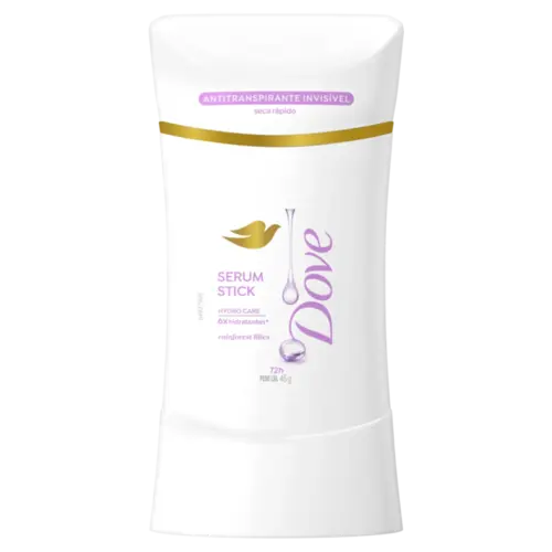 DESODORANTE DOVE SERUM STICK RAINFOREST LILIES 72H 45GR