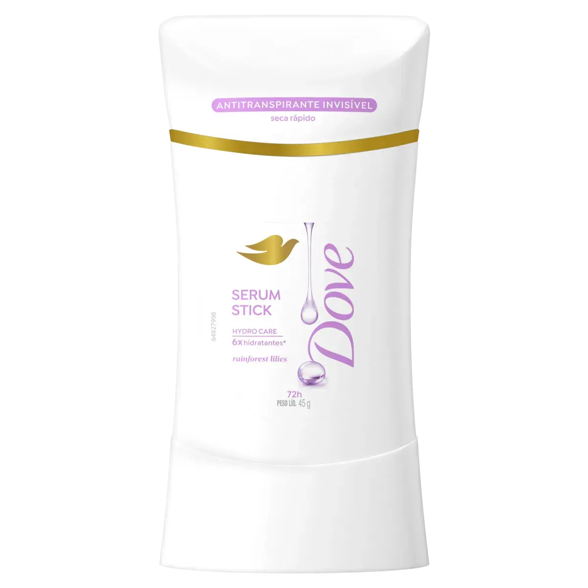 DESODORANTE DOVE SERUM STICK RAINFOREST LILIES 72H 45GR