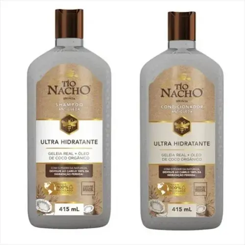 SHAMPOO TIO NACHO ULTRA HIDRATANTE SHAMPOO E CONDICIONADOR DE 415ML