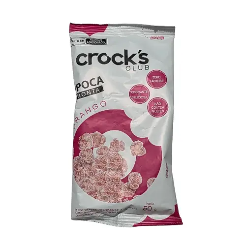 PIPOCA CROCKS CLUB MORANGO 50GR