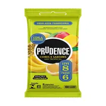 PRESERVATIVO PRUDENCE CORES E SABORES MIX TROPICAL LEVE 8 PAGUE 6
