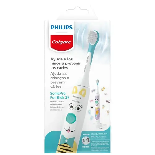 ESCOVA DENTAL COLGATE PHILIPS ELETRICA SONICPRO KIDS 3+
