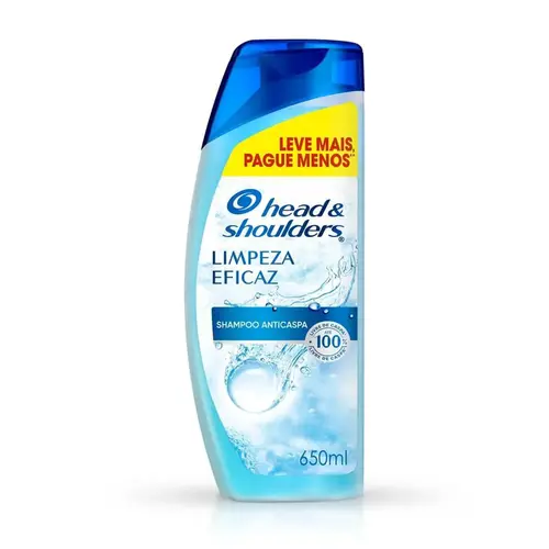 SHAMPOO HEAD&SHOULDERS LIMPEZA EFICAZ 650ML
