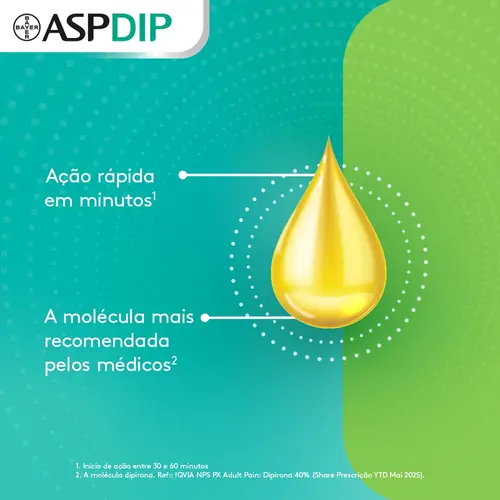 ASPDIP 500MG GOTAS 20ML DIPIRONA MONOIDRATADA