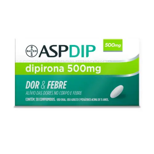 ASPDIP 500MG 30 COMPRIMIDOS DIPIRONA MONOIDRATADA