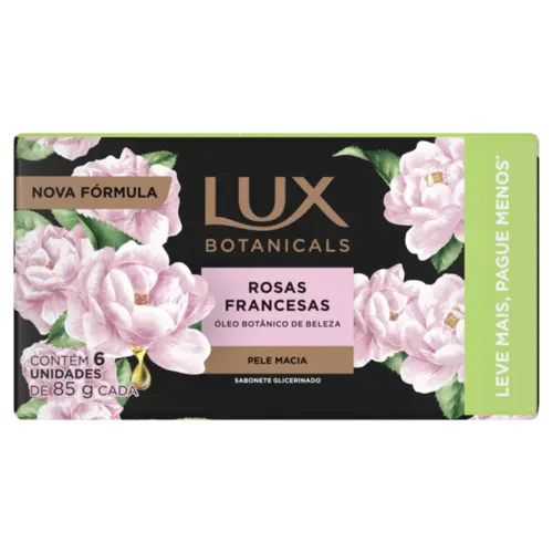 SABONETE LUX BOTANICALS ROSAS FRANCESAS 85GR 6 UNIDADES