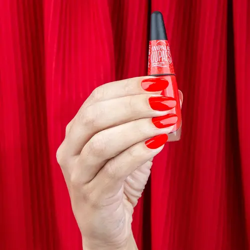 KIT IMPALA ESMALTE APOSTA ALTA + LIP OIL VERMELHO VIBRANTE