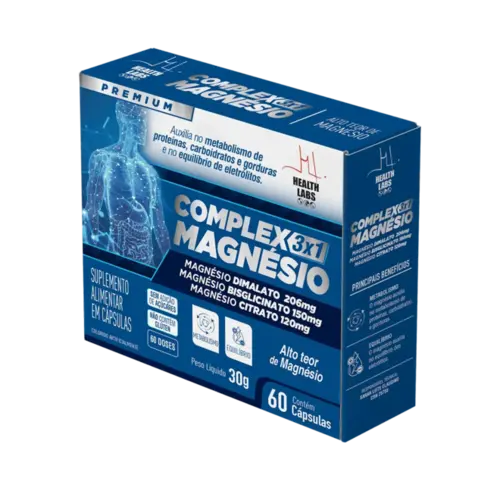 COMPLEX MAGNESIO 3X1 60 CAPSULAS HEALTH LABS MAGNESIO CLORETO