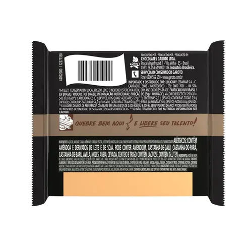 CHOCOLATE GAROTO TALENTO MEIO AMARGO AMENDOAS 25GR
