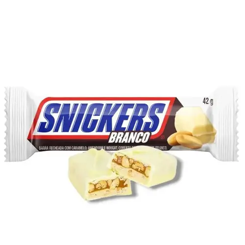 BOMBOM SNICKERS BRANCO 42GR