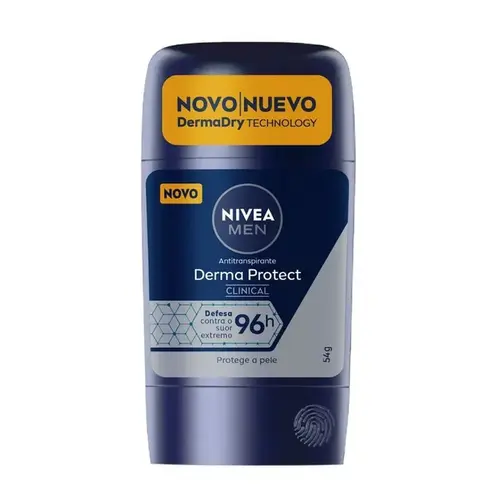 DESODORANTE NIVEA DERMA PROTEC CLINICAL MASCULINO 96 HORAS STICK 54GR
