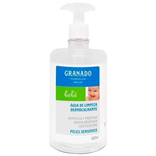 AGUA DE LIMPEZA GRANADO BEBE DERMOCALMANTE PELE SENSIVEL 500ML