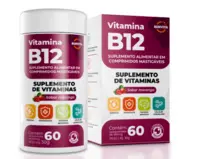 BEM VITA VITAMINA B12 500MG 60 CAPSULAS MASTIGAVEIS MORANGO