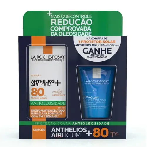KIT LA ROCHE POSAY PROTETOR SOLAR FPS80 40GR + GEL DE LIMPEZA 50GR