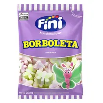BALAS FINI MARSHMALLOW BORBOLETA 250GR
