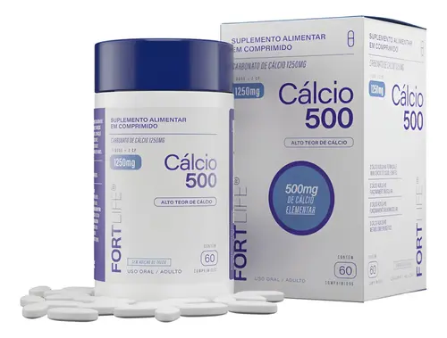 CALCIO 500 FORTLIFE 60 COMPRIMIDOS