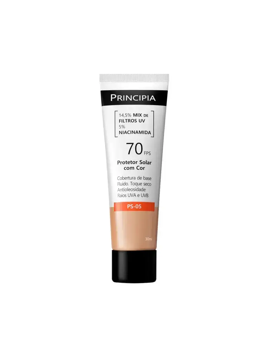 PROTETOR SOLAR FACIAL PRINCIPIA PS-05 FPS70 COR 2.0 30ML