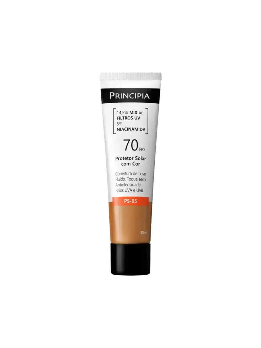 PROTETOR SOLAR FACIAL PRINCIPIA PS-05 FPS70 COR 4.0 30ML