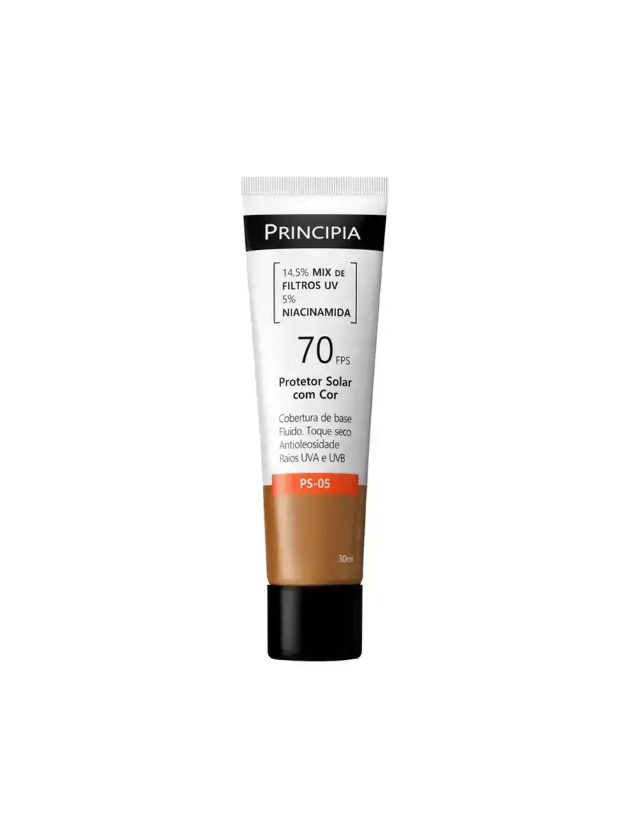 PROTETOR SOLAR FACIAL PRINCIPIA PS-05 FPS70 COR 5.0 30ML
