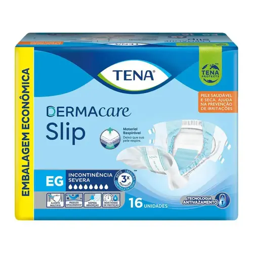 FRALDA TENA DERMACARE SLIP GERIATRICA EG16UN