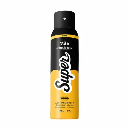 DESODORANTE SUPER WOOD 72 HORAS AEROSOL 150ML