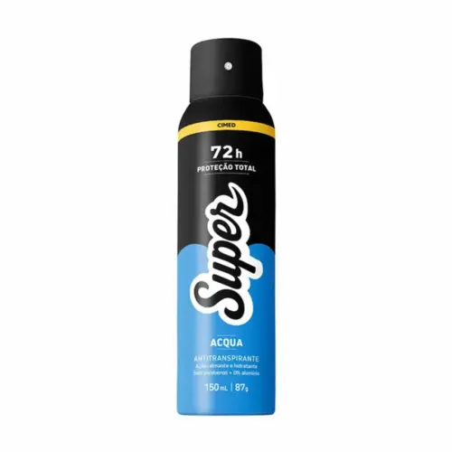 DESODORANTE SUPER ACQUA 72 HORAS AEROSOL 150ML