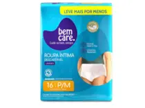 ROUPA INTIMA BEM CARE UNISSEX P/M 16 UNIDADES