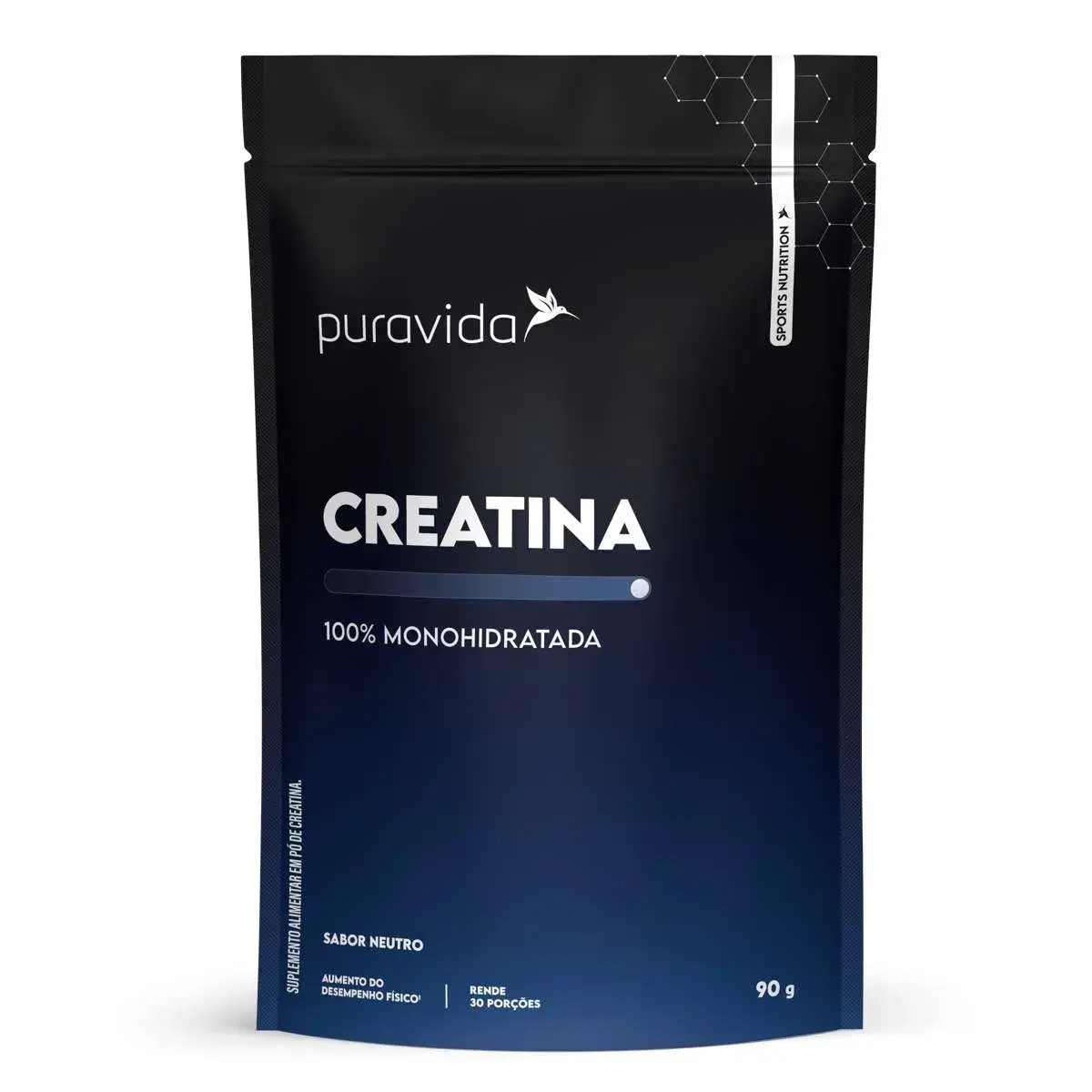 CREATINA 100% MONOHIDRATADA PURA VIDA 90GR