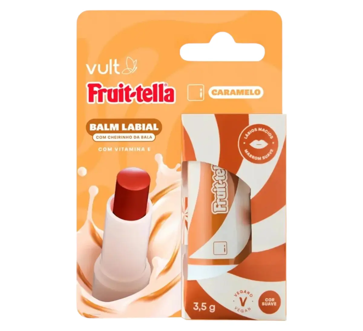 BALM LABIAL VULT FRUIT-TELLA CARAMELO 3,5GR