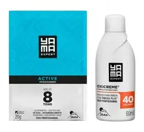 KIT DESCOLORANTE YAMA ACTIVE 20GR + AGUA OXIGENADA 40 VOLUMES 60ML