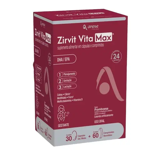 ZIRVIT VITA MAX 30 CAPSSULAS + 60 COMPRIMIDOS