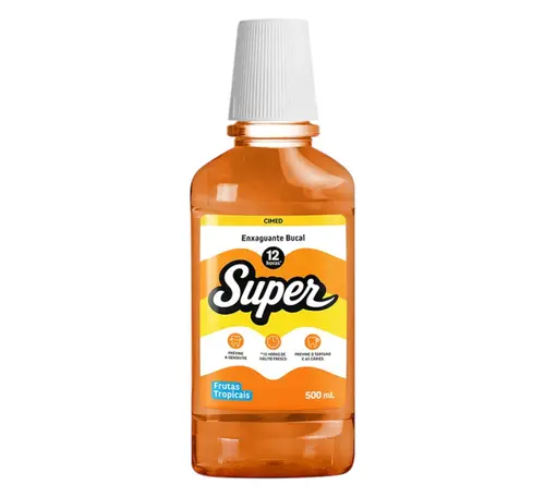 SOLUCAO BUCAL SUPER 12 HORAS FRUTAS TROPICAIS 500ML