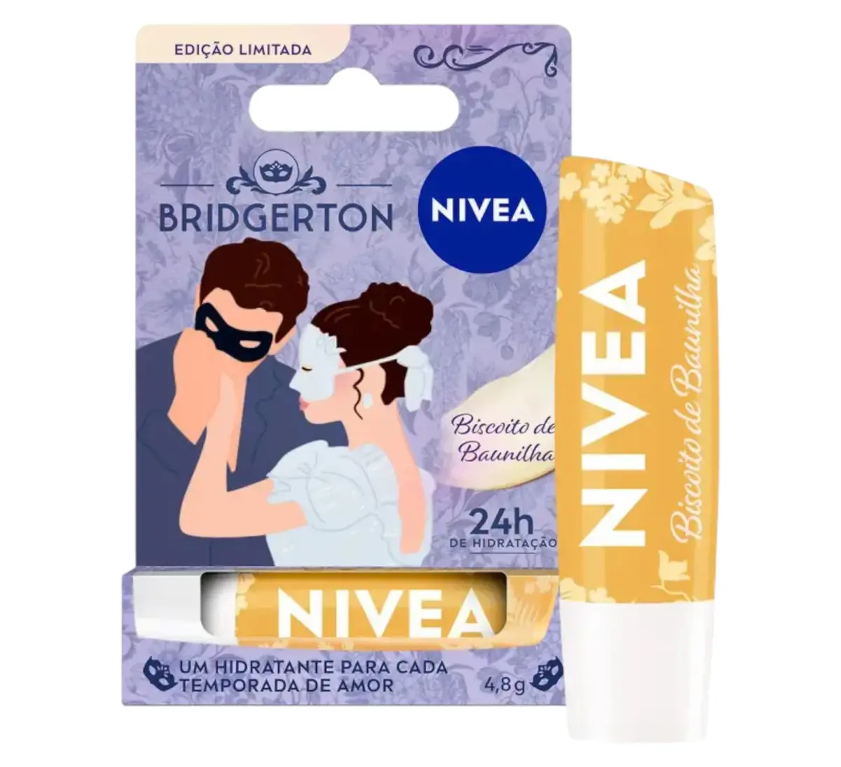 HIDRATANTE LABIAL NIVEA BRIDGERTON BISCOITO DE BAUNILHA 4,8GR